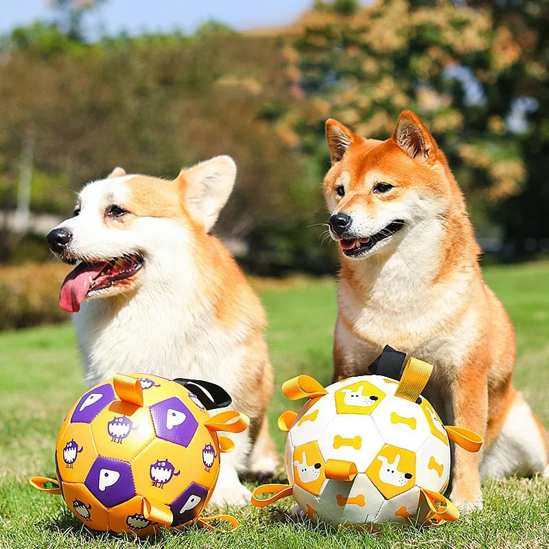 Pet Sporty Bite Chew Teething Ball With Cute Printing