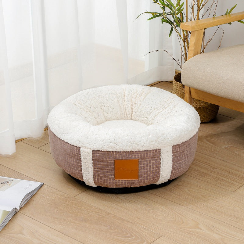 Winter Super Soft Warm Lamb Wool Kennel Pet Bed
