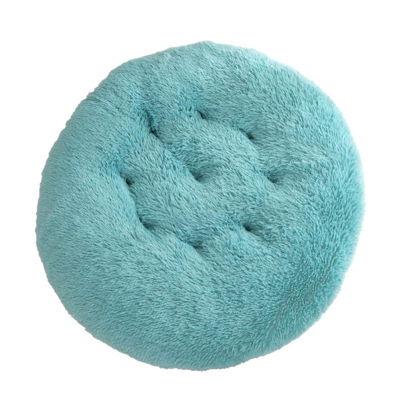 Round Pet Mat Plush Warm Sleep Dog Bed