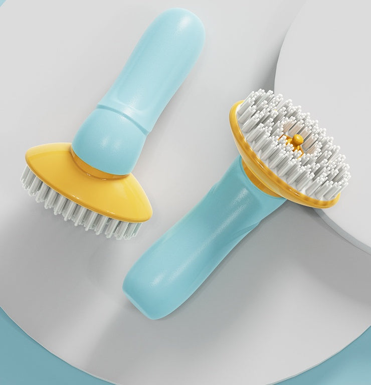 Handheld Pet Bath Brush Hair Grooming & Cleaning Tool for Dogs