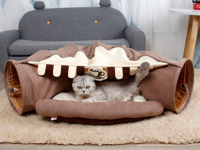 Pet Cats Tunnel Interactive Playing Toy
