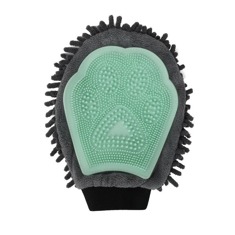 2-in-1 Pet Grooming Glove Brushing, Massaging & Bathing Brush for Dogs & Cats