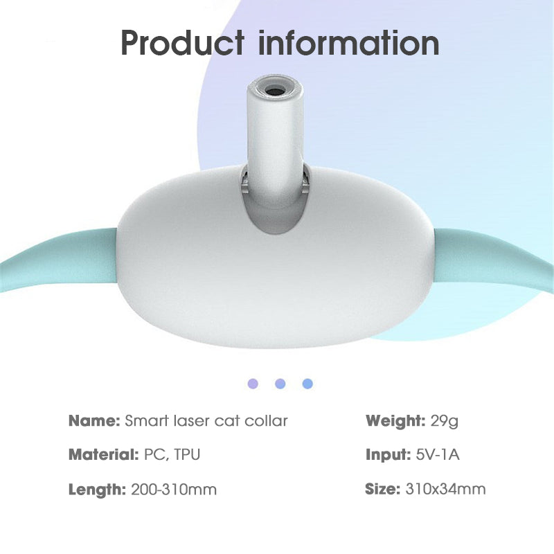 Automatic Smart Laser Teasing Cat Collar Toy
