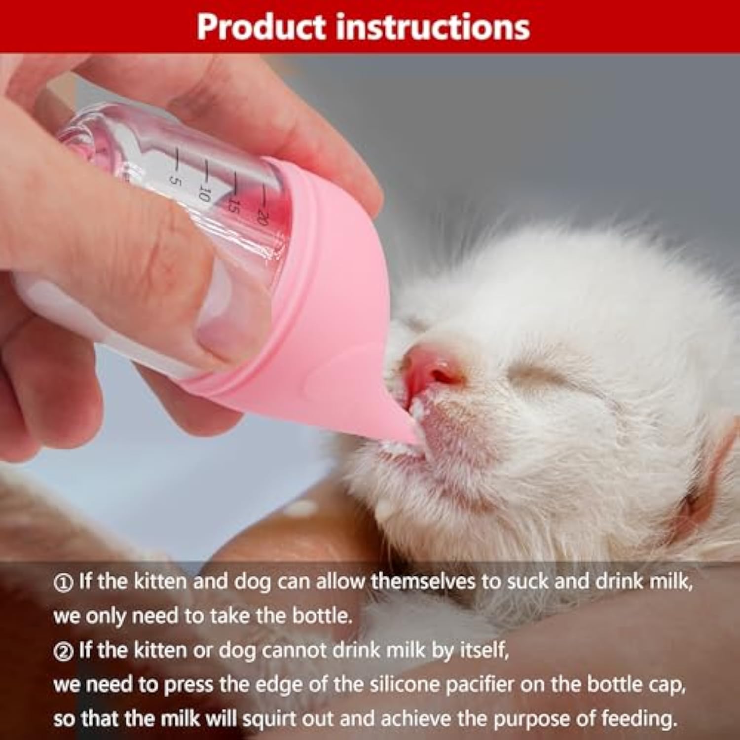 Pet Feeding Nursing Kitten Bottles