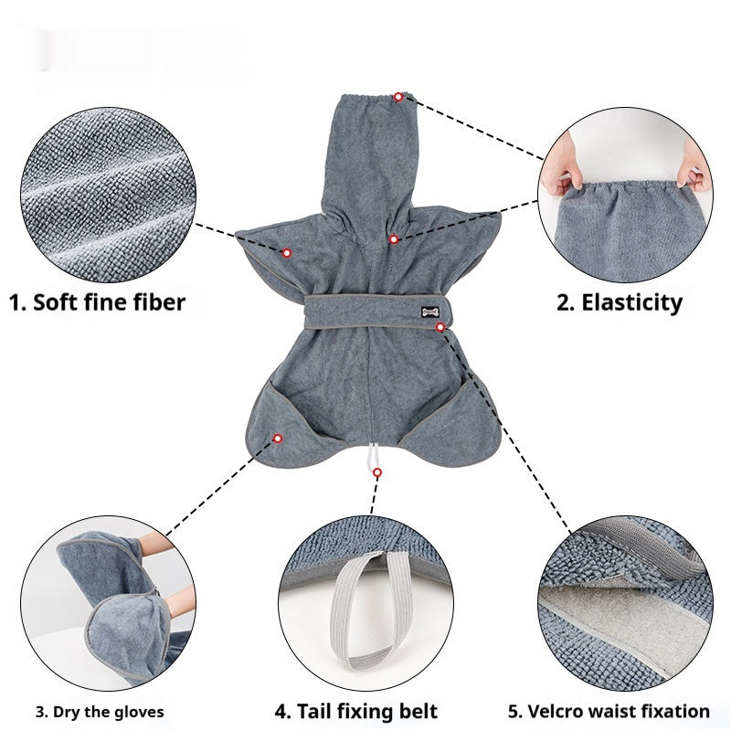 Pet Cotton Bath Towel Strongly Absorbent & Quick-Dry