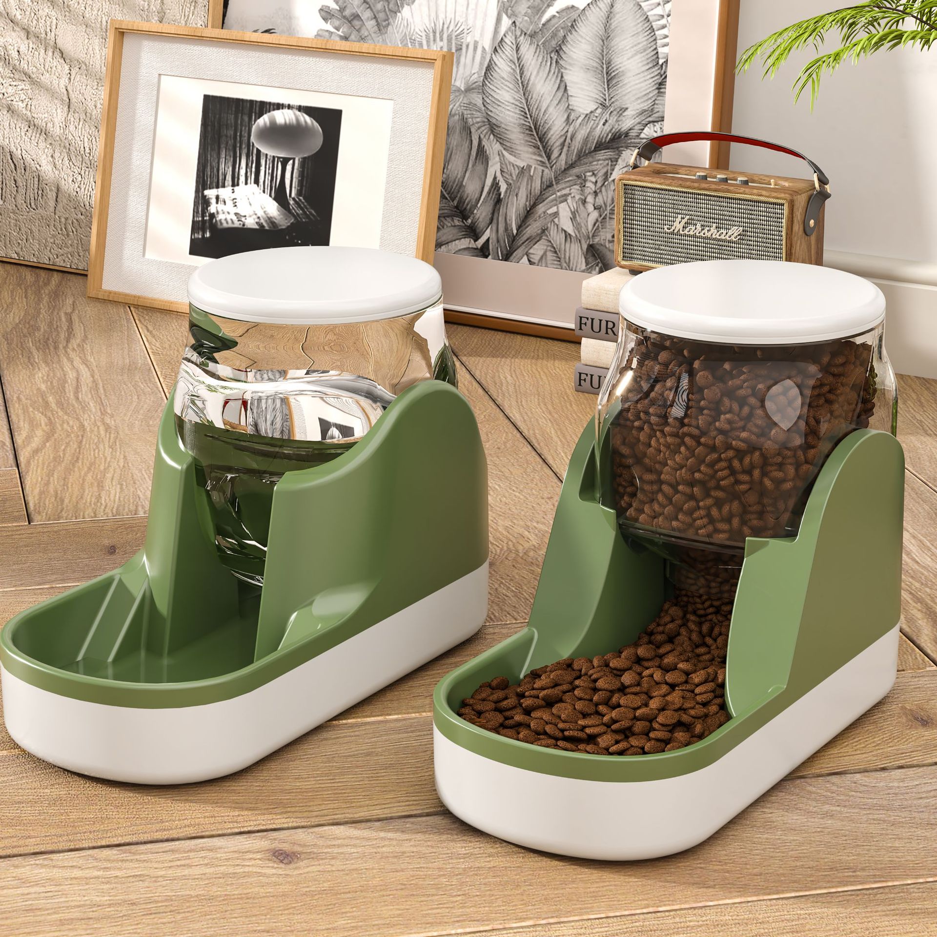 Pet Auto Food Dispenser For Dog Drinking & Feeding Bowl