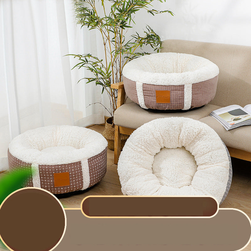 Winter Super Soft Warm Lamb Wool Kennel Pet Bed