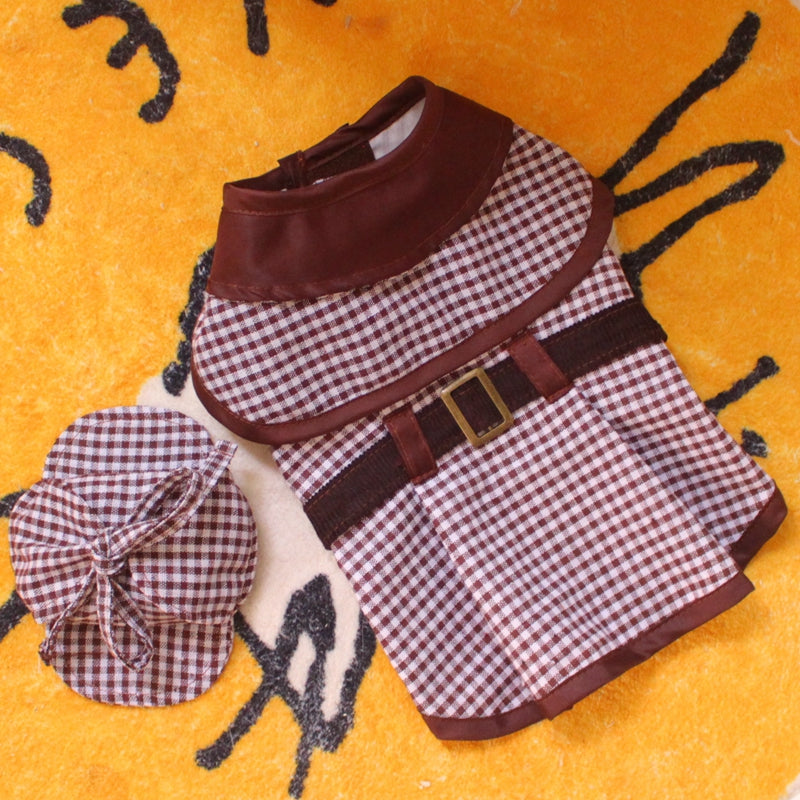 Detective Cloak Hat Suit Funny Pet Clothes