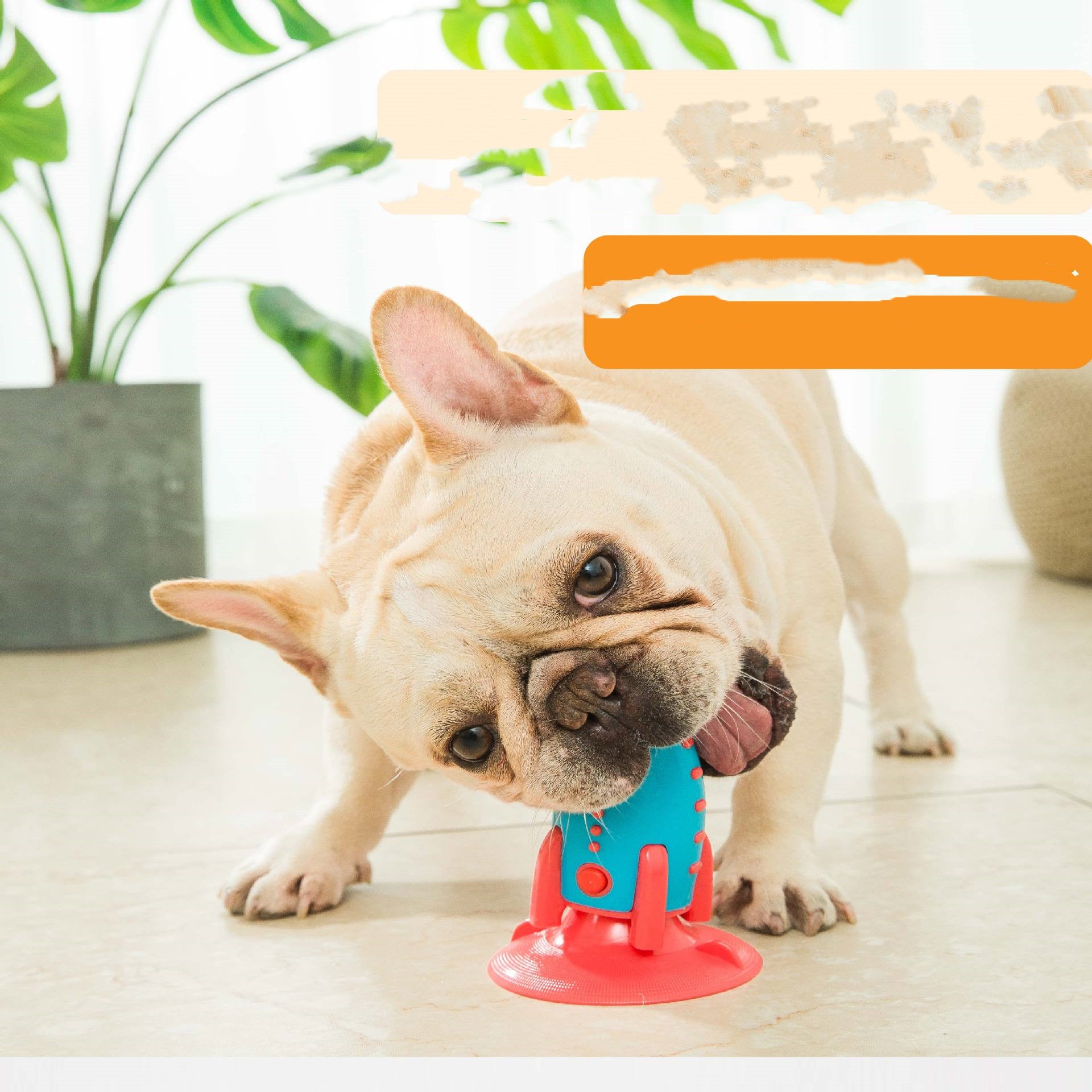Rocket Leaking Food Dog Bite Pet Toys