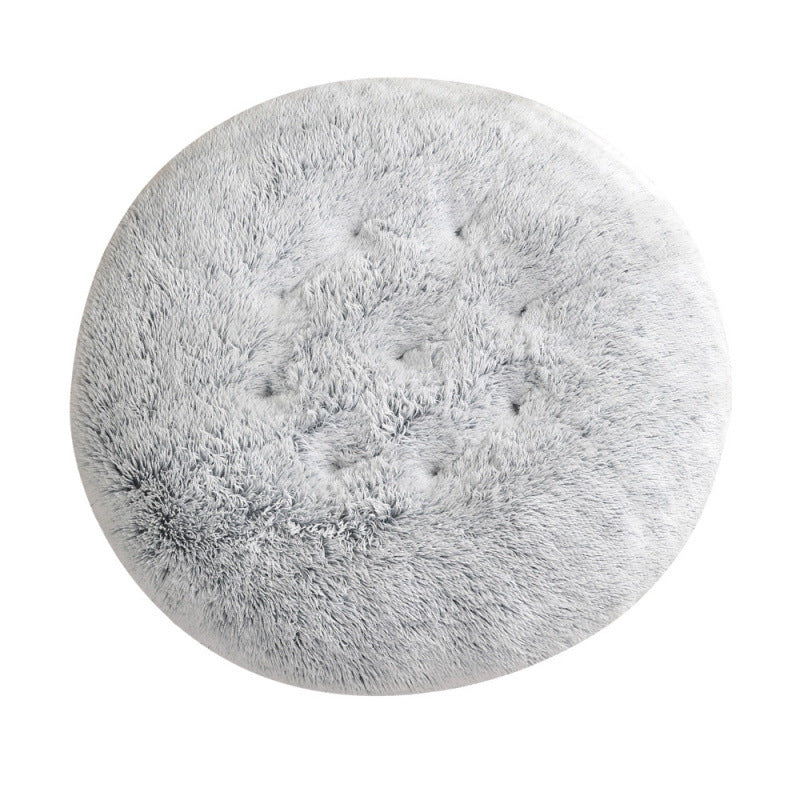 Round Pet Mat Plush Warm Sleep Dog Bed