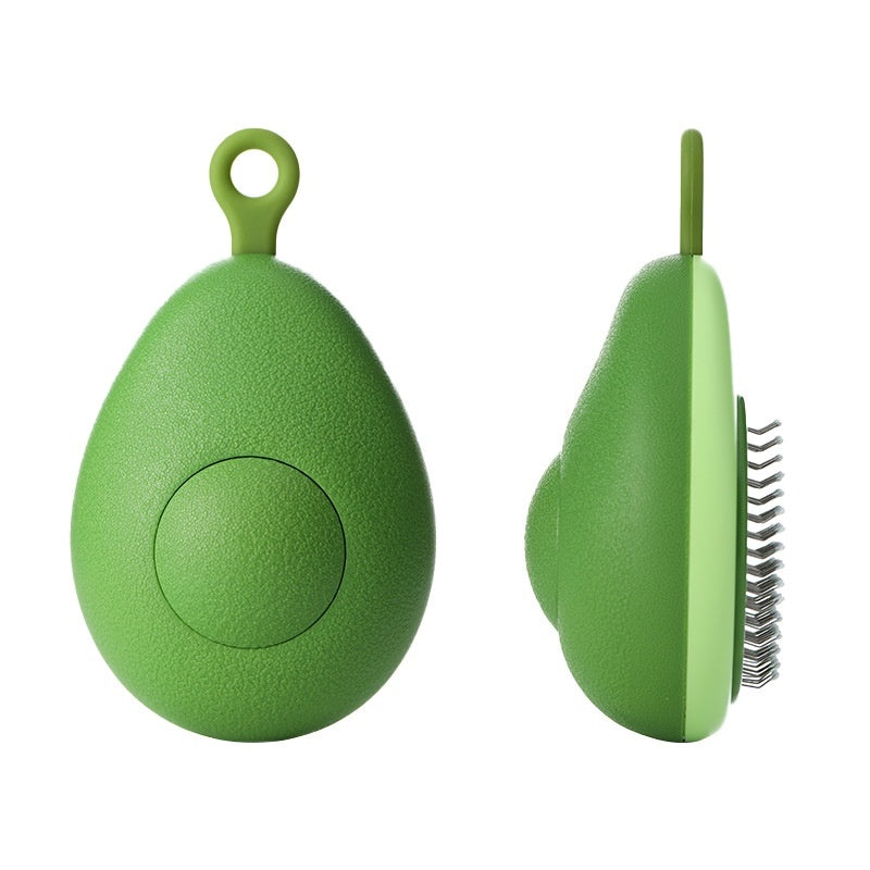 Avocado-Shaped Pet Grooming Brush Hair Remover for Cats & Dogs