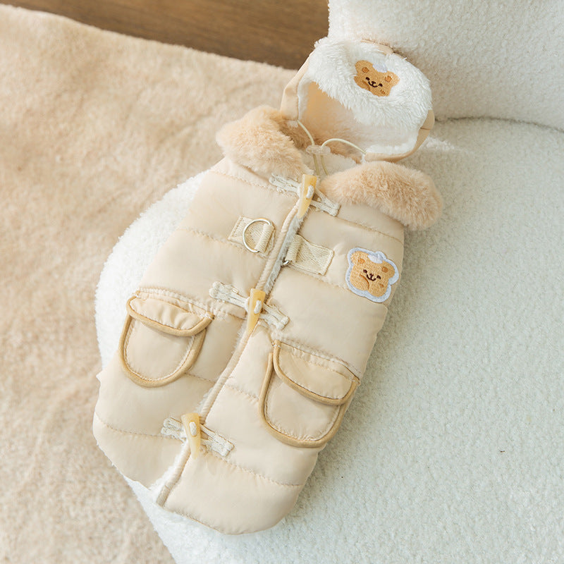 Pet Autumn And Winter Thickened Cotton-padded Clothes