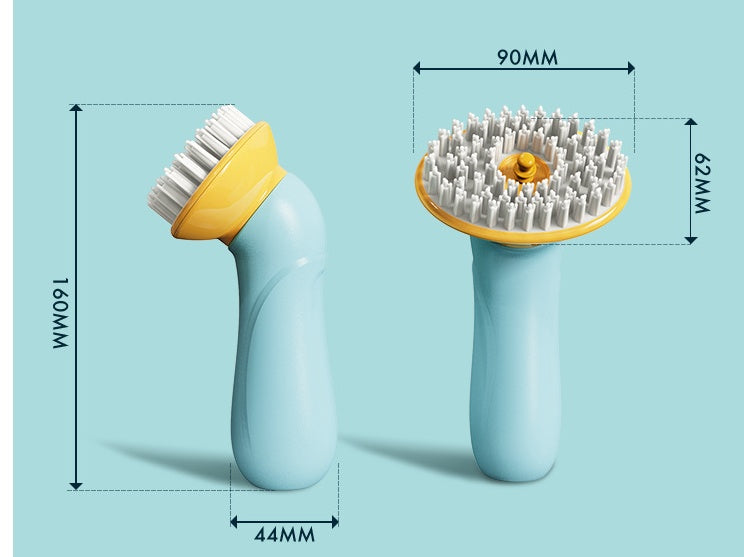 Handheld Pet Bath Brush Hair Grooming & Cleaning Tool for Dogs