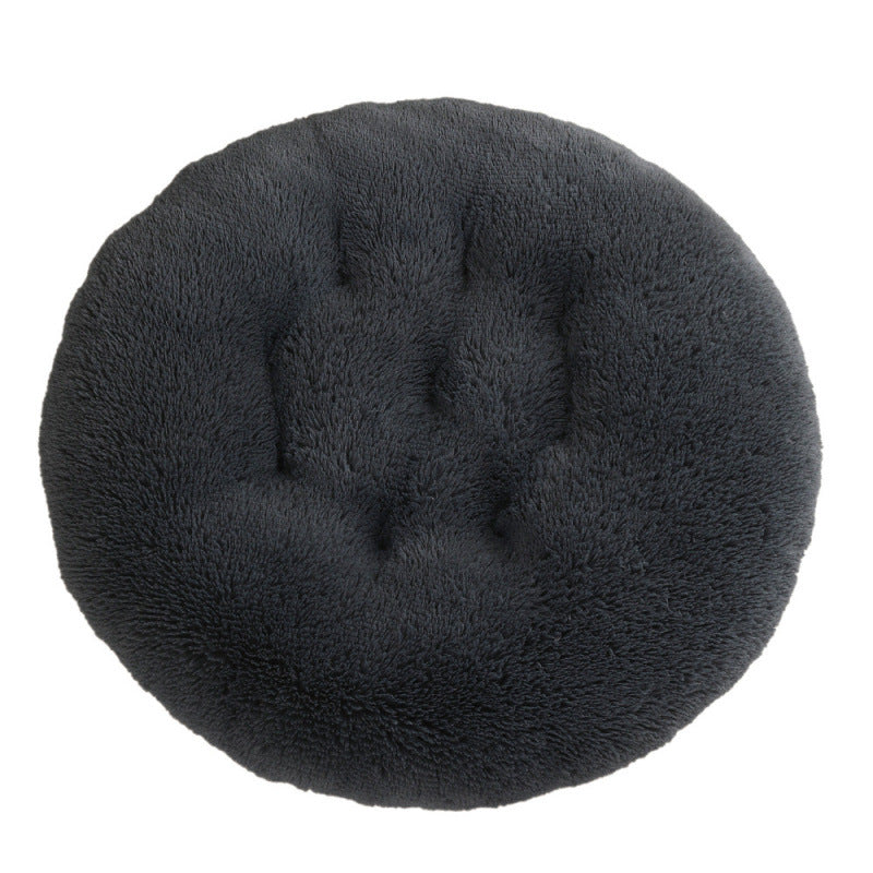 Round Pet Mat Plush Warm Sleep Dog Bed