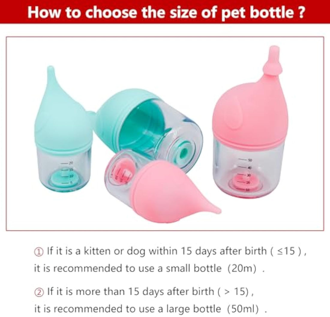 Pet Feeding Nursing Kitten Bottles