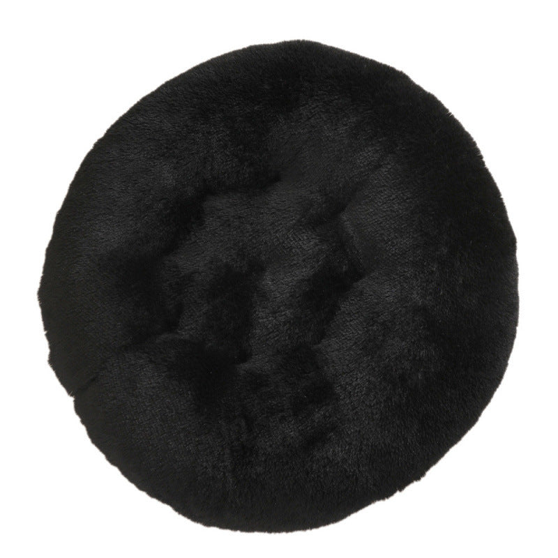 Round Pet Mat Plush Warm Sleep Dog Bed