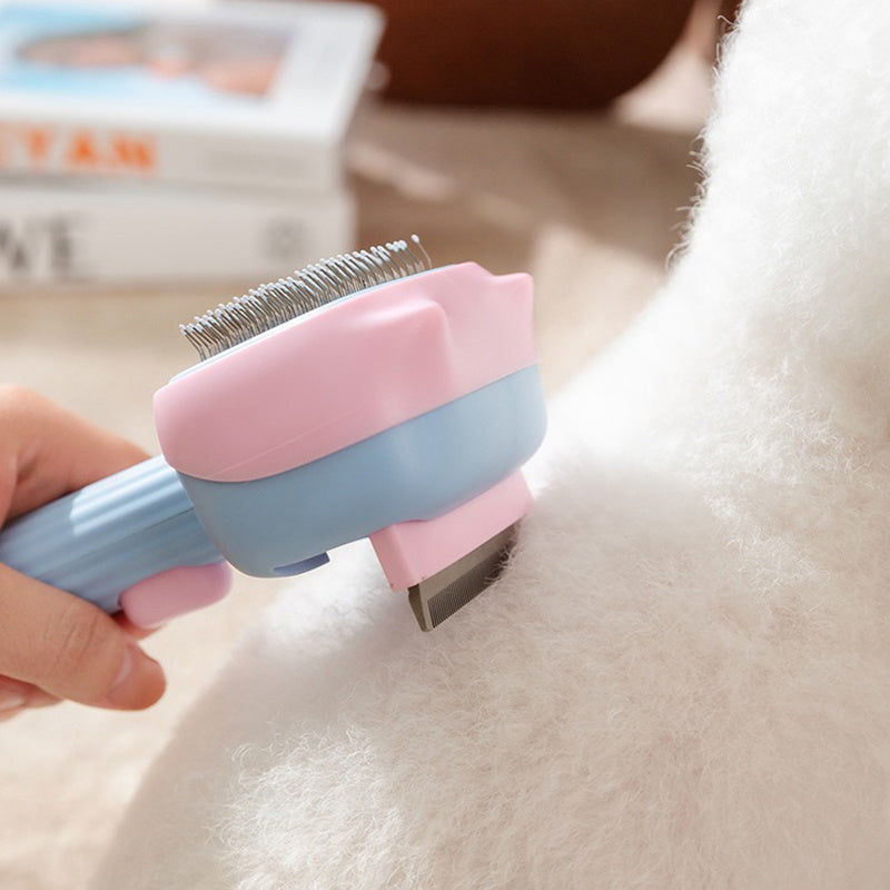 Pet Deshedding & Dematting Brush Reduces Shedding for Dogs & Cats