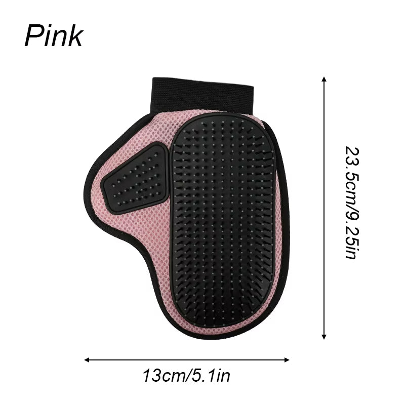 Cat & Dog Hair Removal Glove Silicone Grooming & Bath Massage Brush