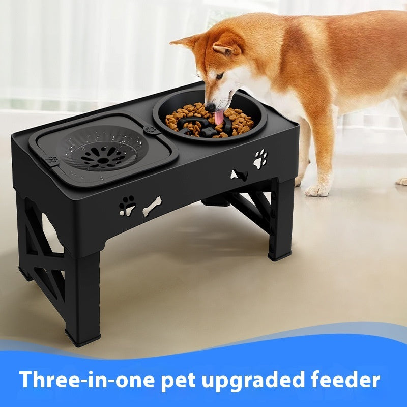 Pet Stainless Steel Feeder Double Dog Bowl