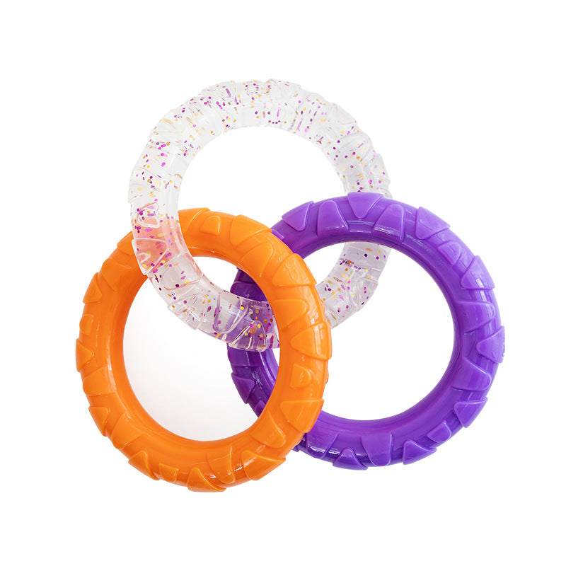 Pet Flying Disk Training Ring Interactive Toy