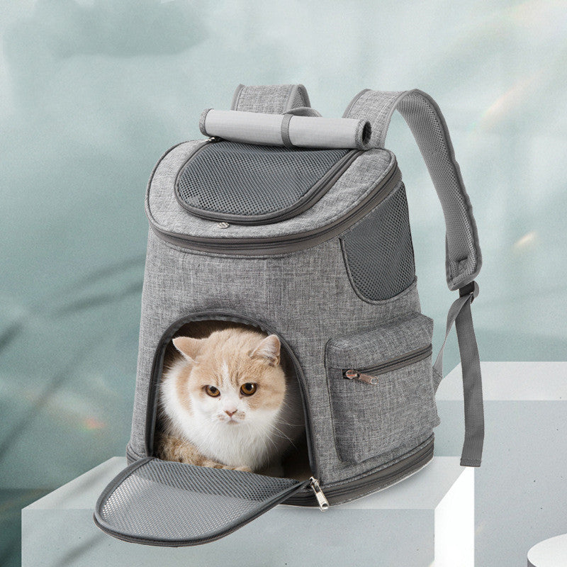 Portable Oxford Dog Backpack Shoulder Bag