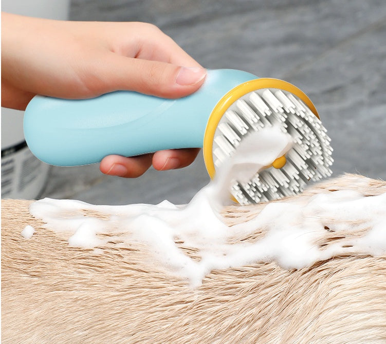 Handheld Pet Bath Brush Hair Grooming & Cleaning Tool for Dogs