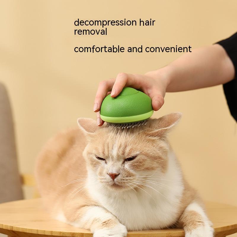 Avocado-Shaped Pet Grooming Brush Hair Remover for Cats & Dogs