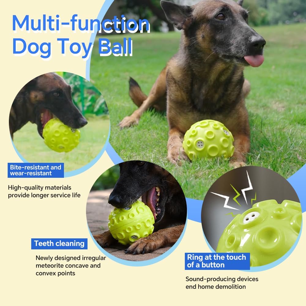 Aggressive Chewers Interactive Dog Ball Toy