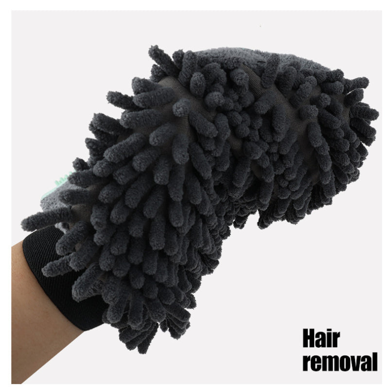 2-in-1 Pet Grooming Glove Brushing, Massaging & Bathing Brush for Dogs & Cats