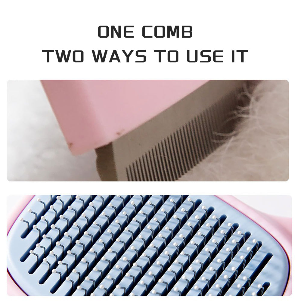 Pet Deshedding & Dematting Brush Reduces Shedding for Dogs & Cats