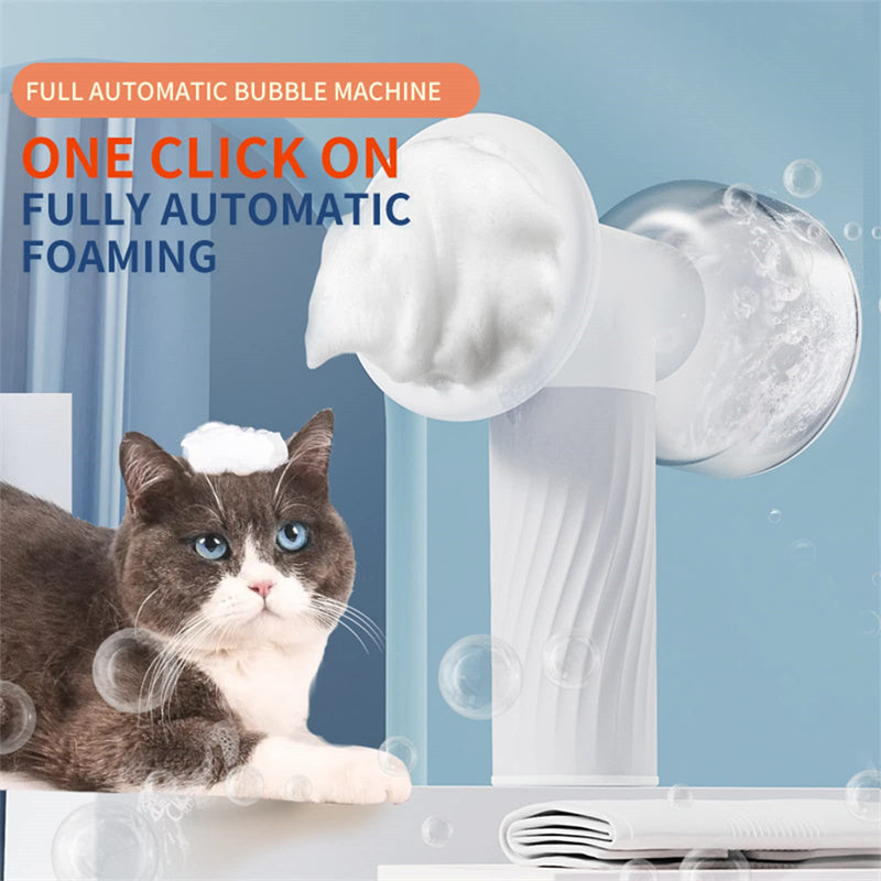 Automatic Foaming Pet Bath Brush Electric Groomer