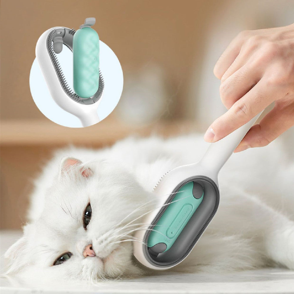 Pet Dematting & Grooming Brush Hair Removal Comb for Dogs & Cats