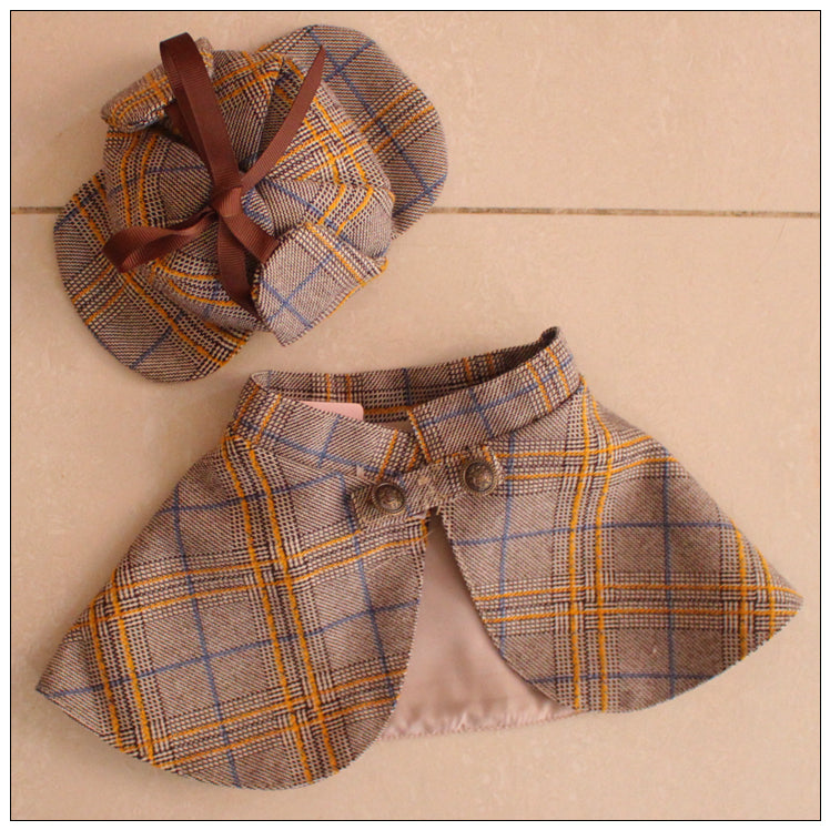 Detective Cloak Hat Suit Funny Pet Clothes