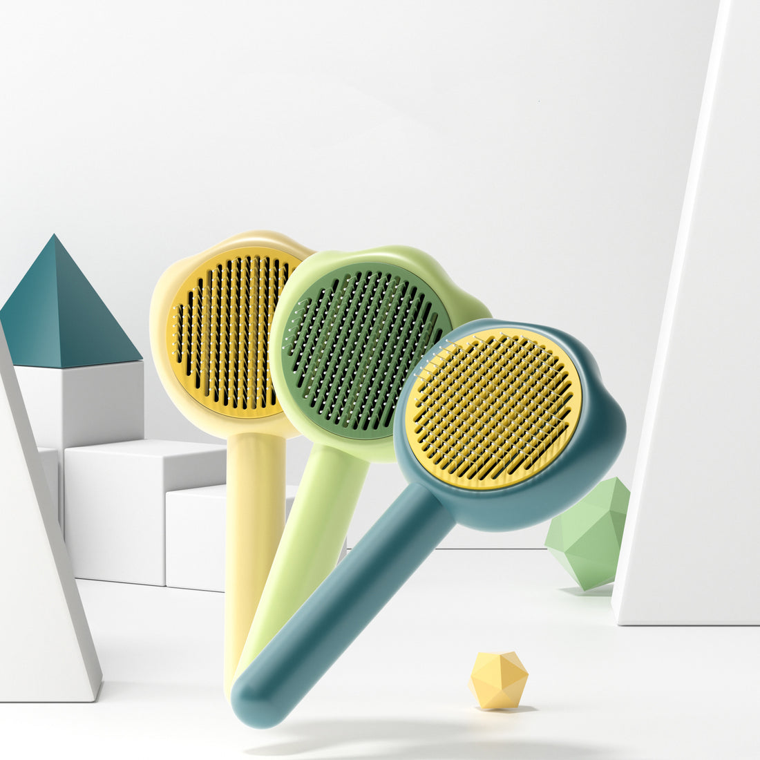 Pet Self-Cleaning Grooming Comb Hair Remover for Cats & Kittens